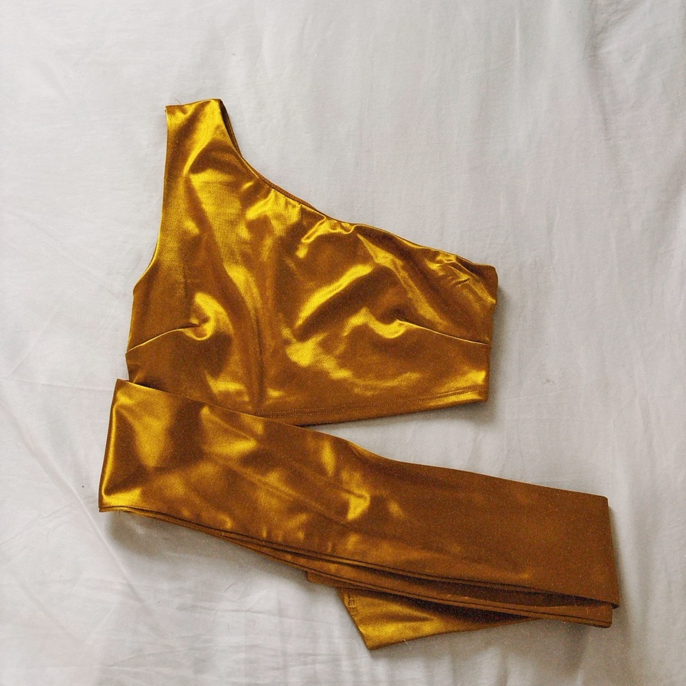 Gold TOP ONE SHOULDER